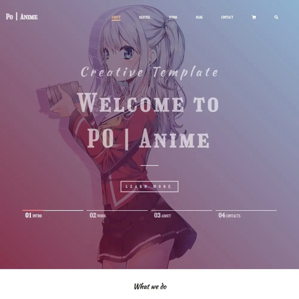 PO|ANIME — главная страница аниме-портала на October CMS: витрина тайтлов, блог и магазин